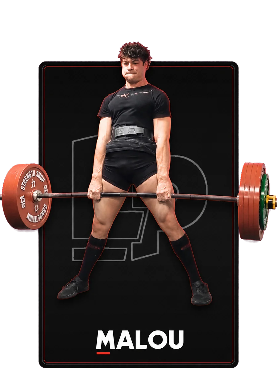 Malou, Junior 83 kg : +45 kg sur le total en 5 mois avec le coaching LaPulgaArmy